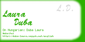 laura duba business card